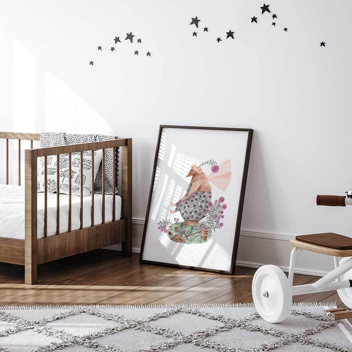 Affiche enfant la fée ourse  Affiche seule