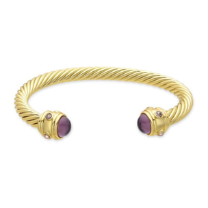 Brazalete LUX BY LUX acabado en oro amarillo 18K