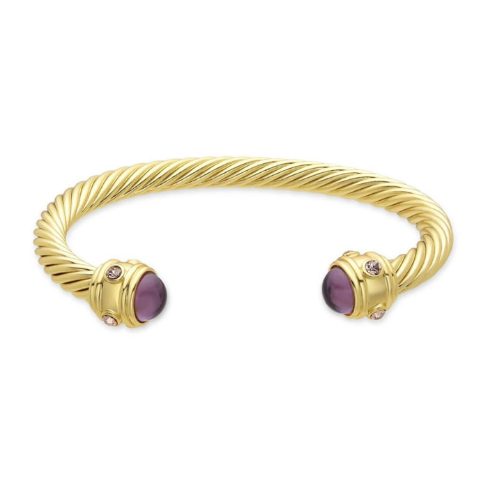 Brazalete LUX BY LUX acabado en oro amarillo 18K