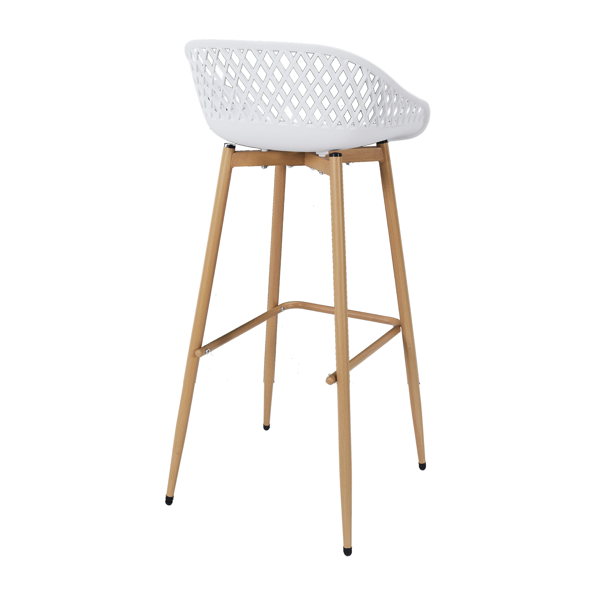 Tabouret De Bar Malaga Blanc - Lot De 2