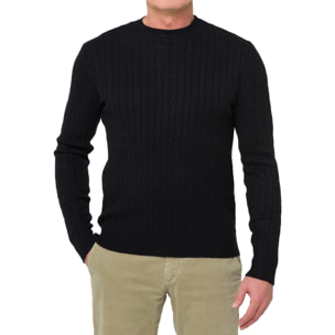 Maglia Tokoroa a trecce nero