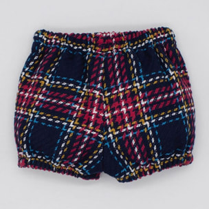 BERMUDA CUADROS LANA AZUL Y ROJO