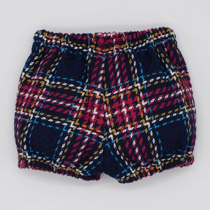 BERMUDA CUADROS LANA AZUL Y ROJO