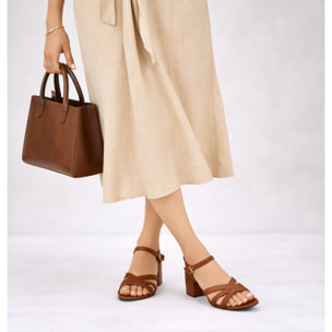 Sandali cinturino regolabile- tacco 7,0 cm