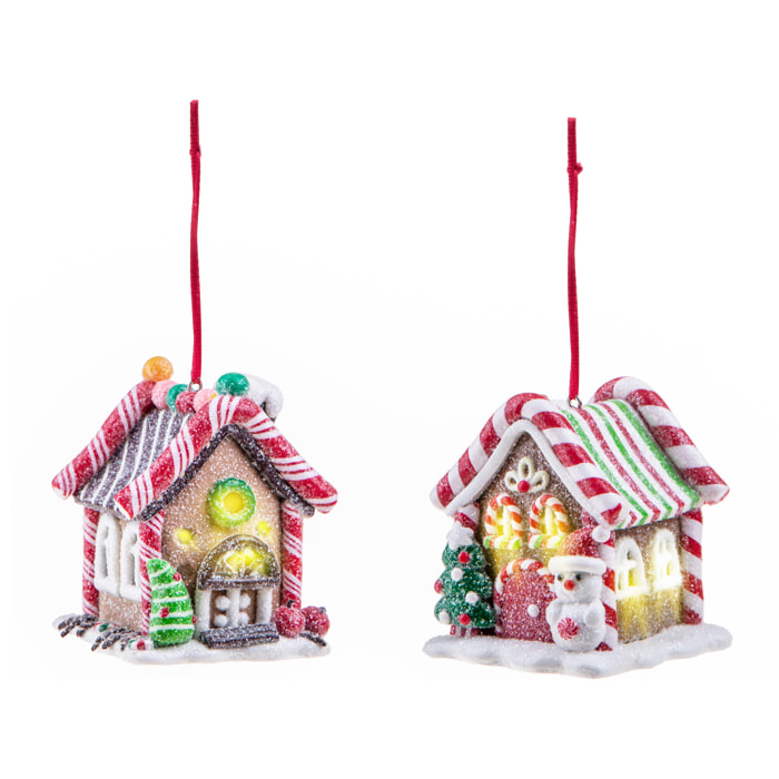 Sfere 2 cassette natalizie - Pezzi 2 - 6,5xH7,2x6,5cm - Bianchi Dino SpA