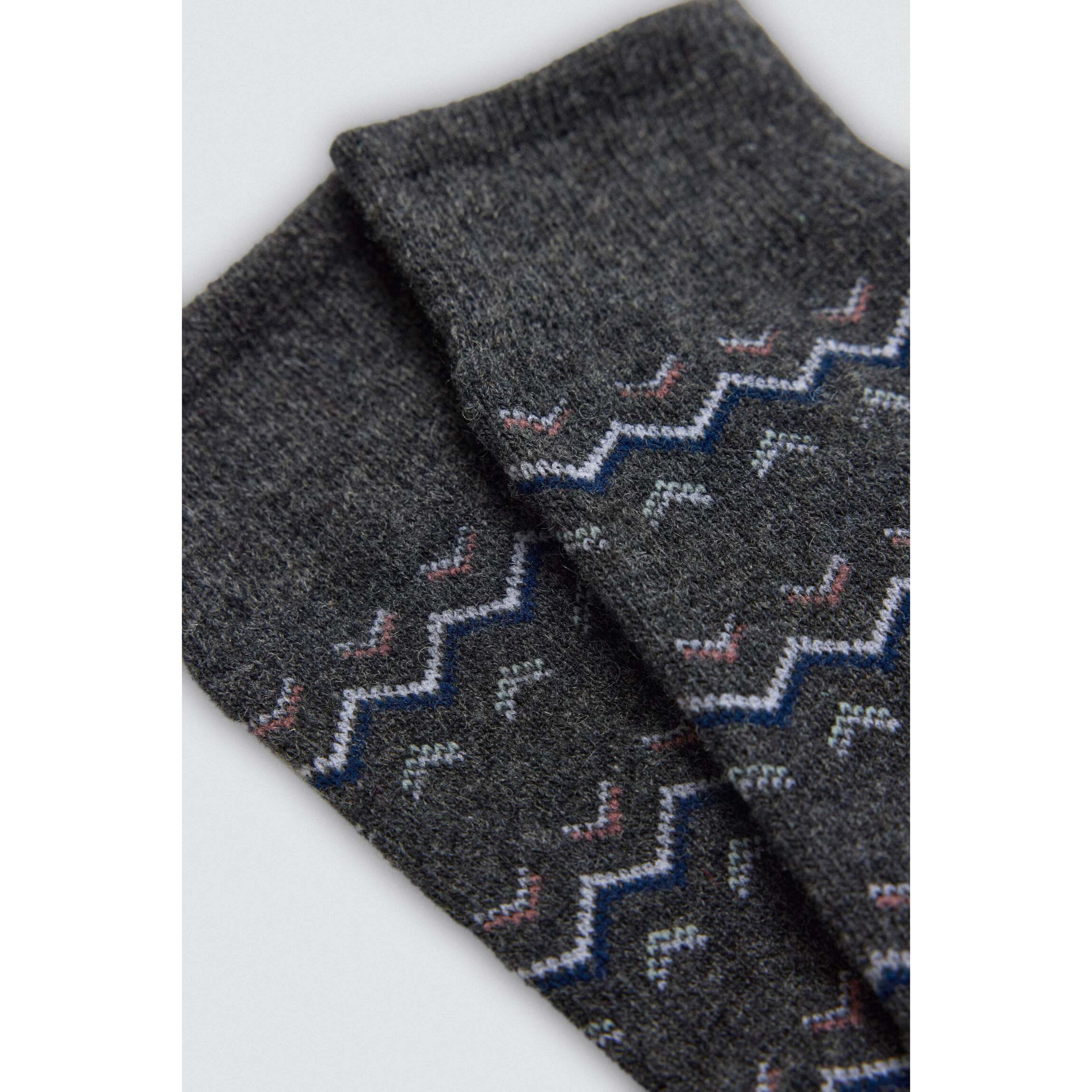 Confezione da 3 calzini di lana stampati
