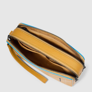 Piquadro Pochette in pelle a due scomparti con polsiera rimovibile