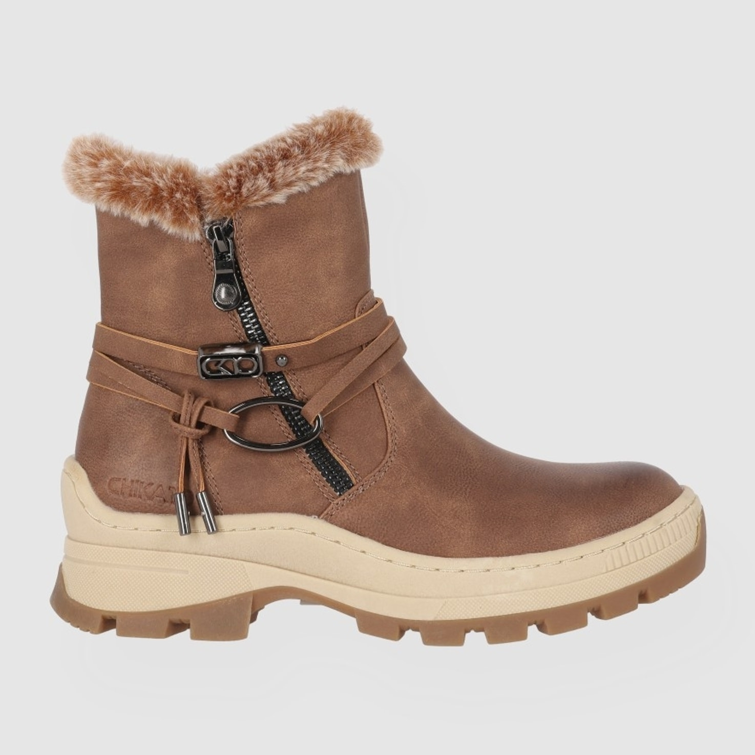 Botines - Marron - Tacón: Bajo