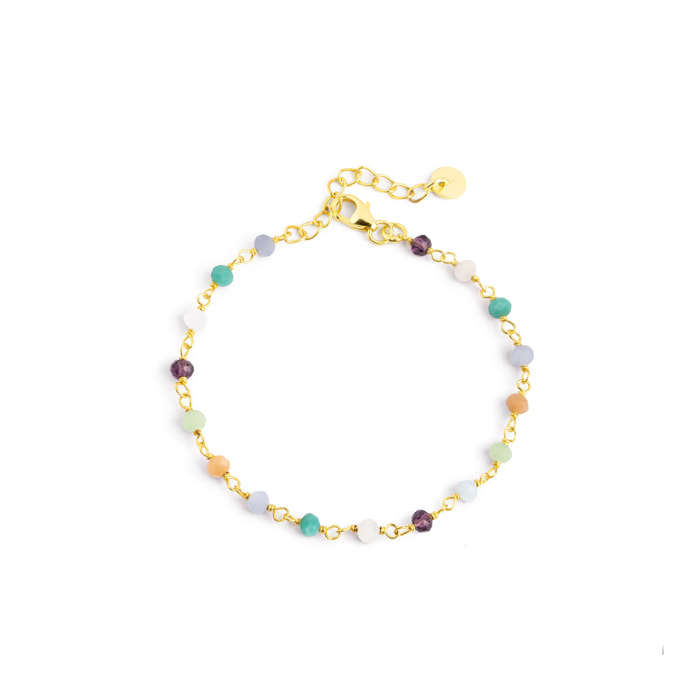 Bracciali Crystal Colors Argento Placcato Oro