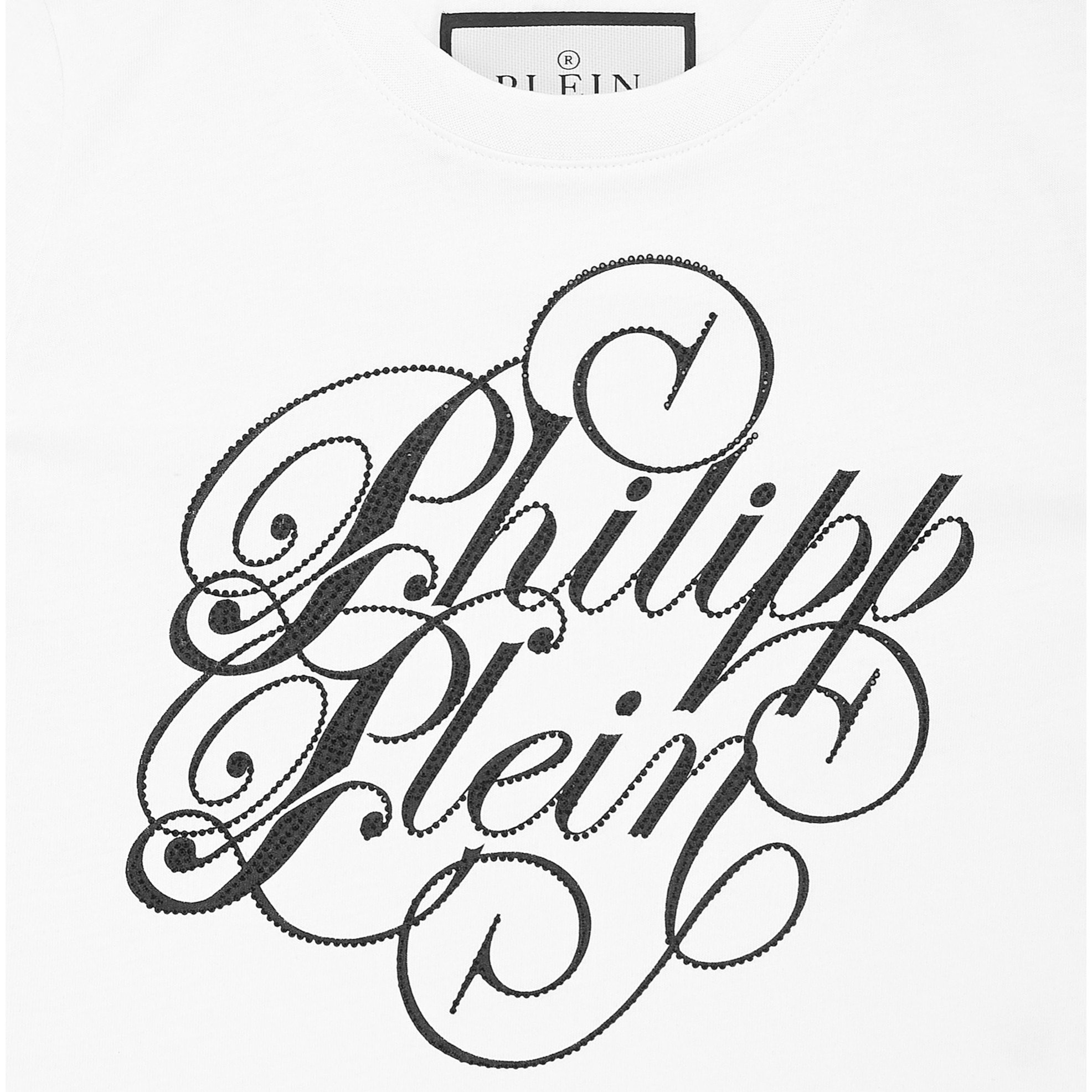 PHILIPP PLEIN Camiseta Cuello Redondo Ss COURSIVE