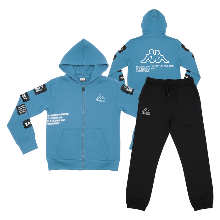 Tuta Bimbo KAPPA 3 - 7 Anni Cotone Felpato