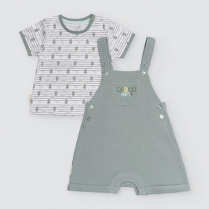 Set maglietta e pantaloncini a maniche corte per neonati Crocodino