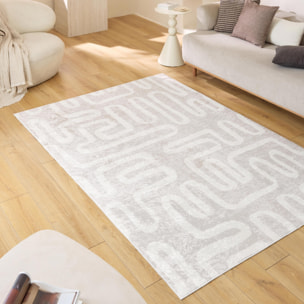 GREGE - Tapis moderne motif labyrinthe