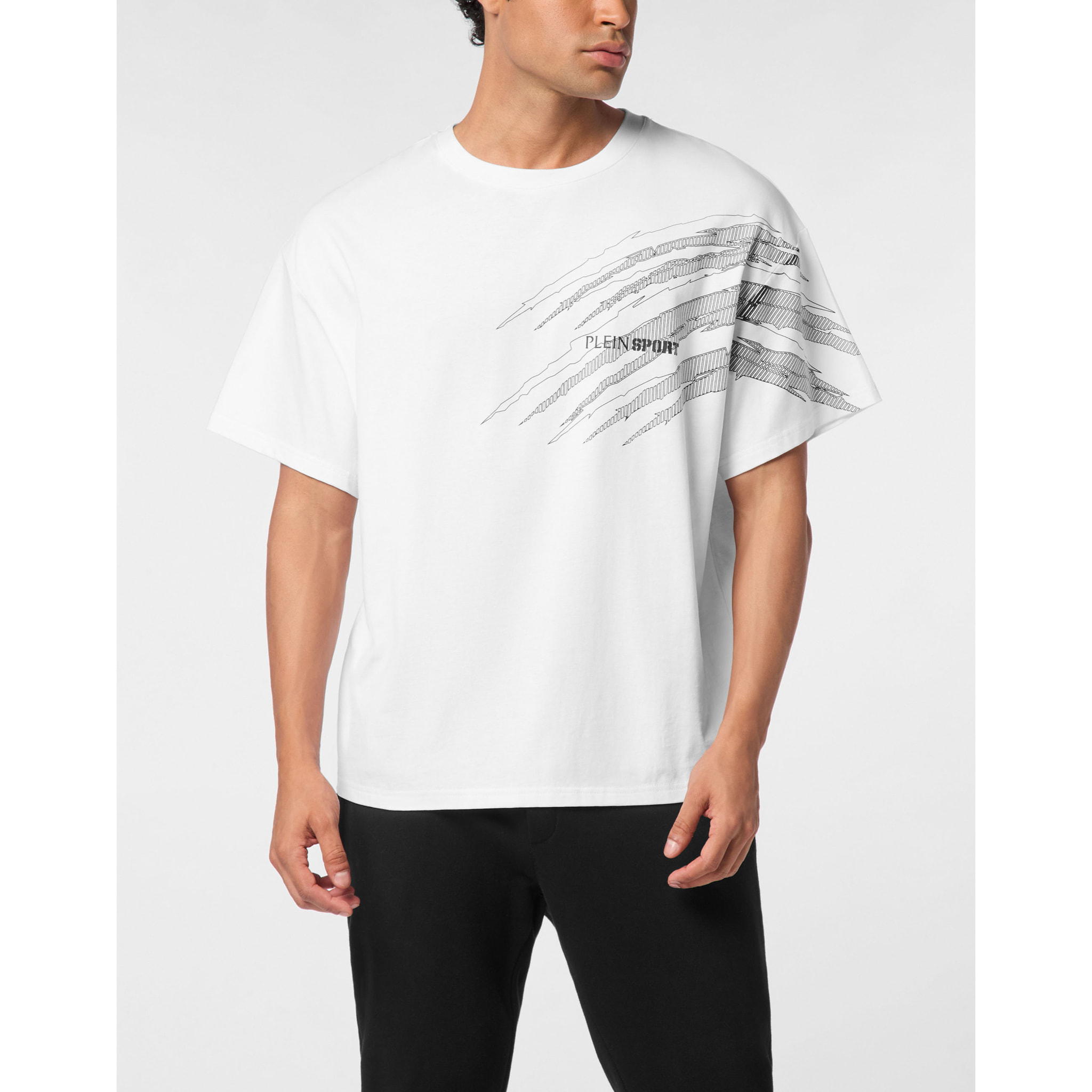 PLEIN SPORT T-Shirt Round Neck Ss SCRATCH