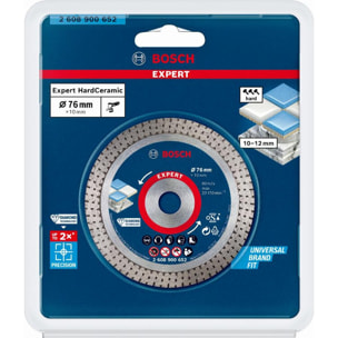 Disque diamant BOSCH Hard Ceramic EXPERT Ø 76x1,9x10mm - 2608900652