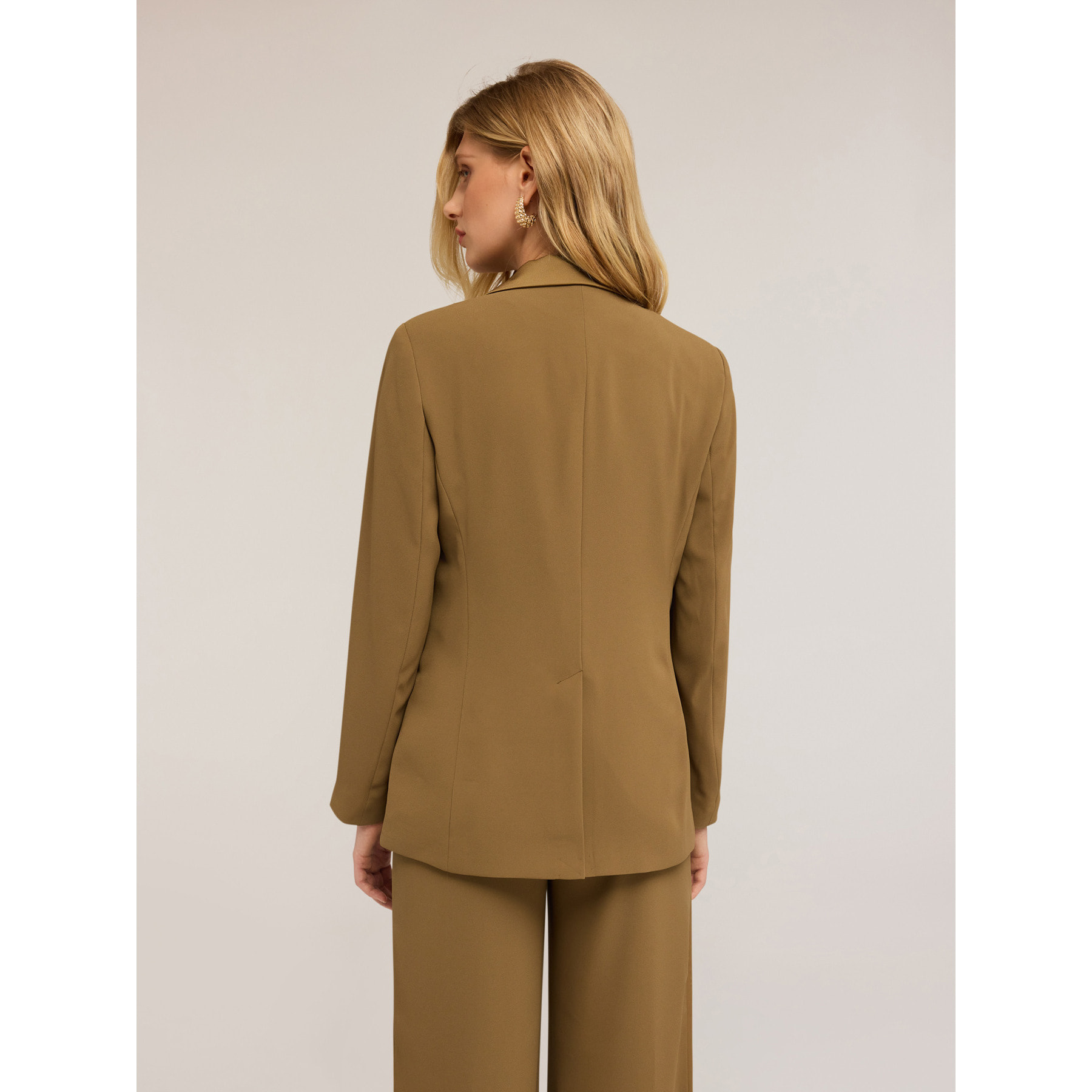 Motivi - Blazer en satén reversible - Verde militare