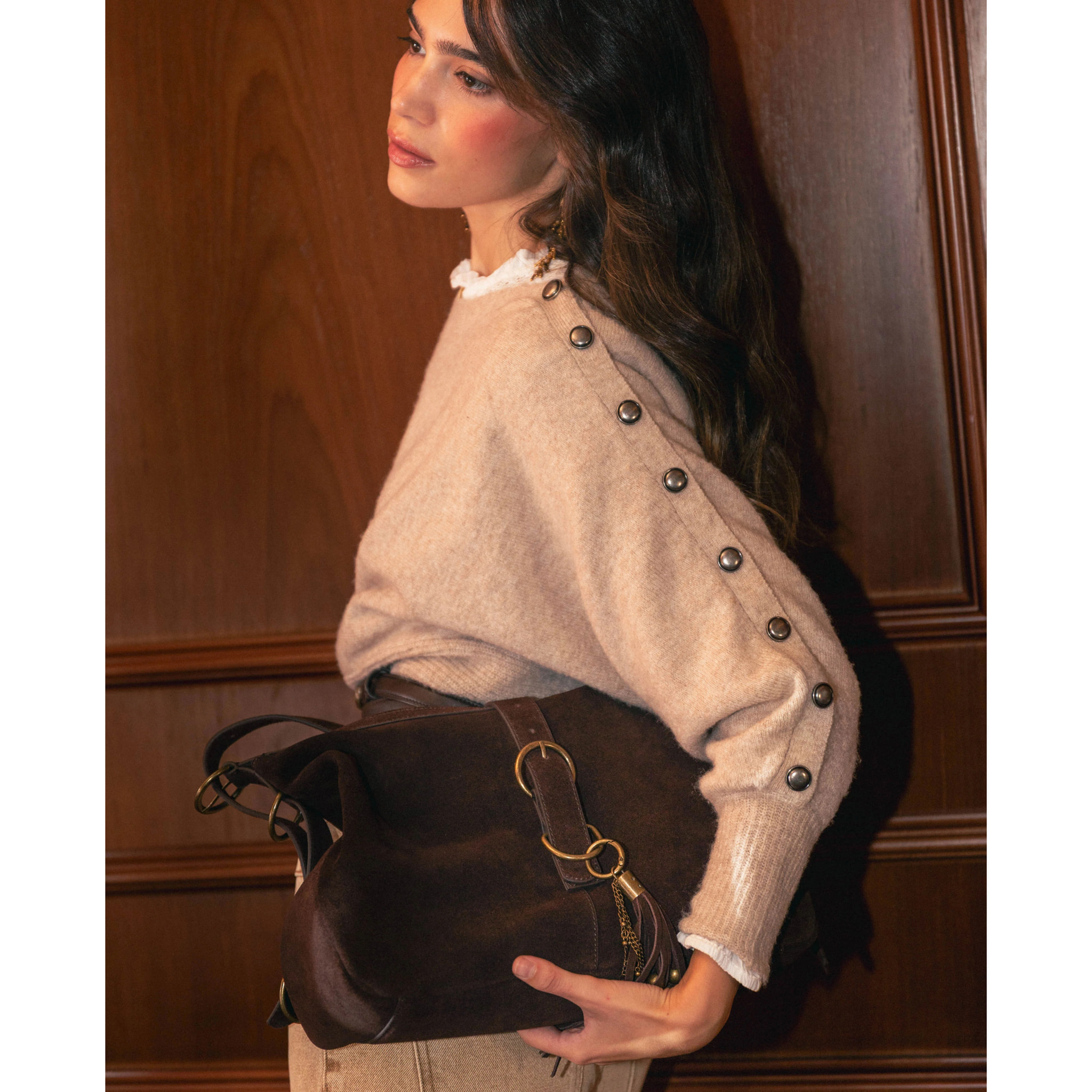 Bolso hobo de piel grande