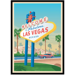 Affiche - Las Vegas - Olahoop Travel Posters