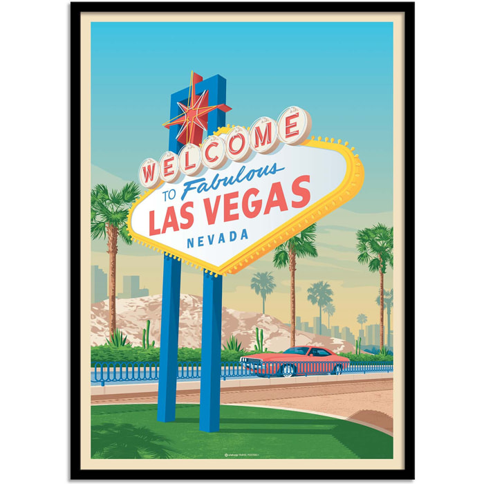 Affiche - Las Vegas - Olahoop Travel Posters