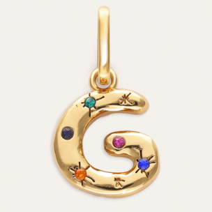 Charm Personalizado Inicial Organic Colors Baño Oro