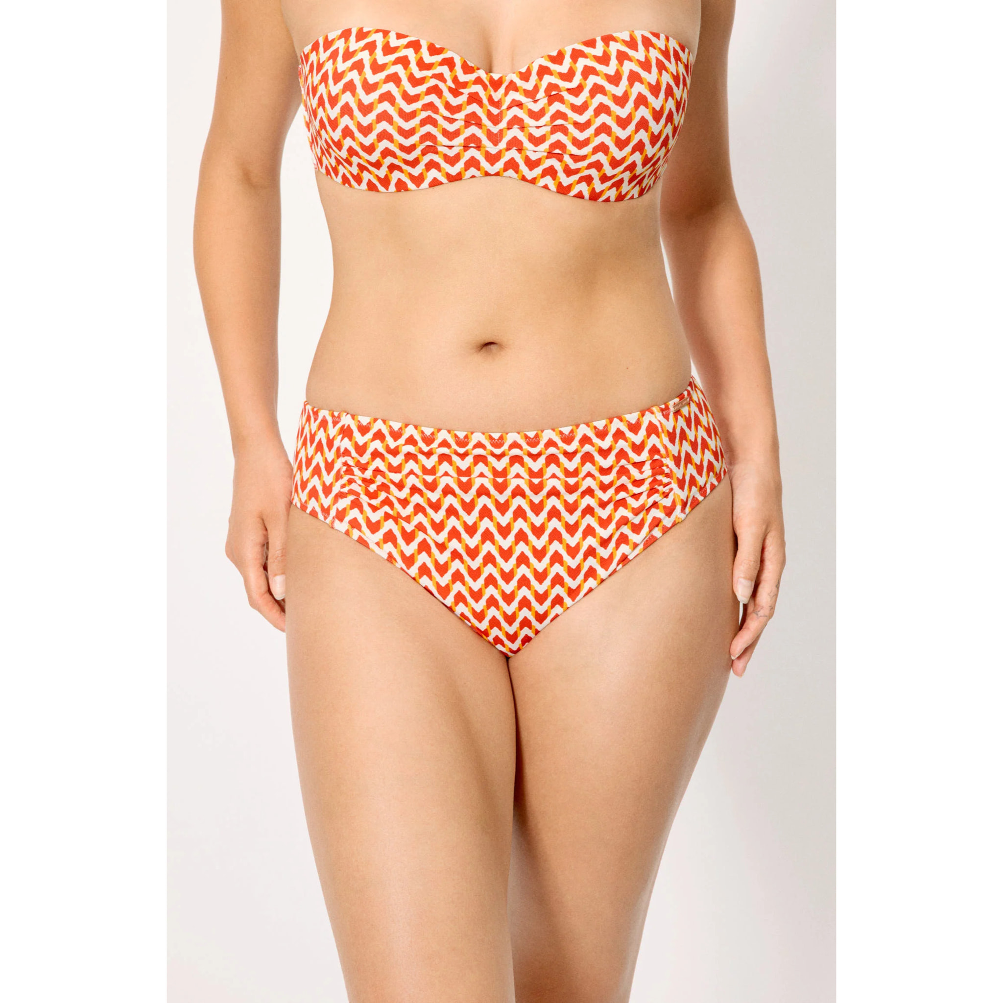 Slip bikini midi modellante Arancio
