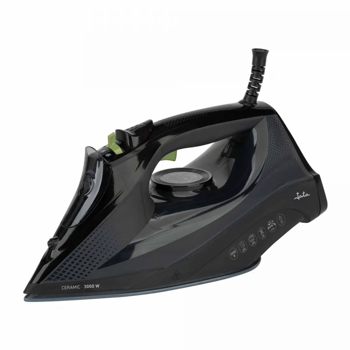 Plancha de vapor JATA JEPL2401 con suela cerámica. Autolimpieza. Antical. 3000 W