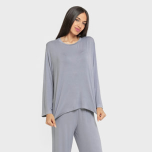 Pijama largo viscosa mujer liso