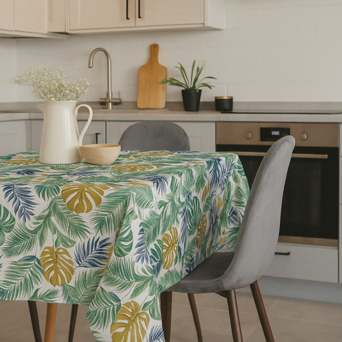 CASSESE HOME Tovaglia in PVC Breccia Con Bordino – Antimacchia, Pratica e Decorativa Made in Italy_Dec.C