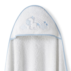 Set Capa de Baño Unicornio Nubes con Babero