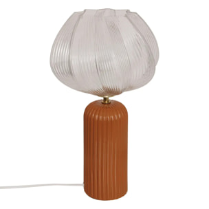 Lampe à poser Phylas camel H45,5cm