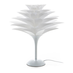 Lampe à poser Tomasucci PETALO, en polypropylène et acier, blanc