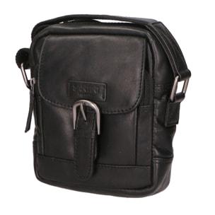 Borsa a tracolla unisex vera pelle - Modello False - 100% Made in Italy - 15.0 x 19.0 x 5.0 cm