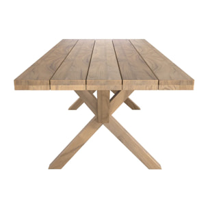 Table de jardin en bois de teck massif 10 personnes - Soraya