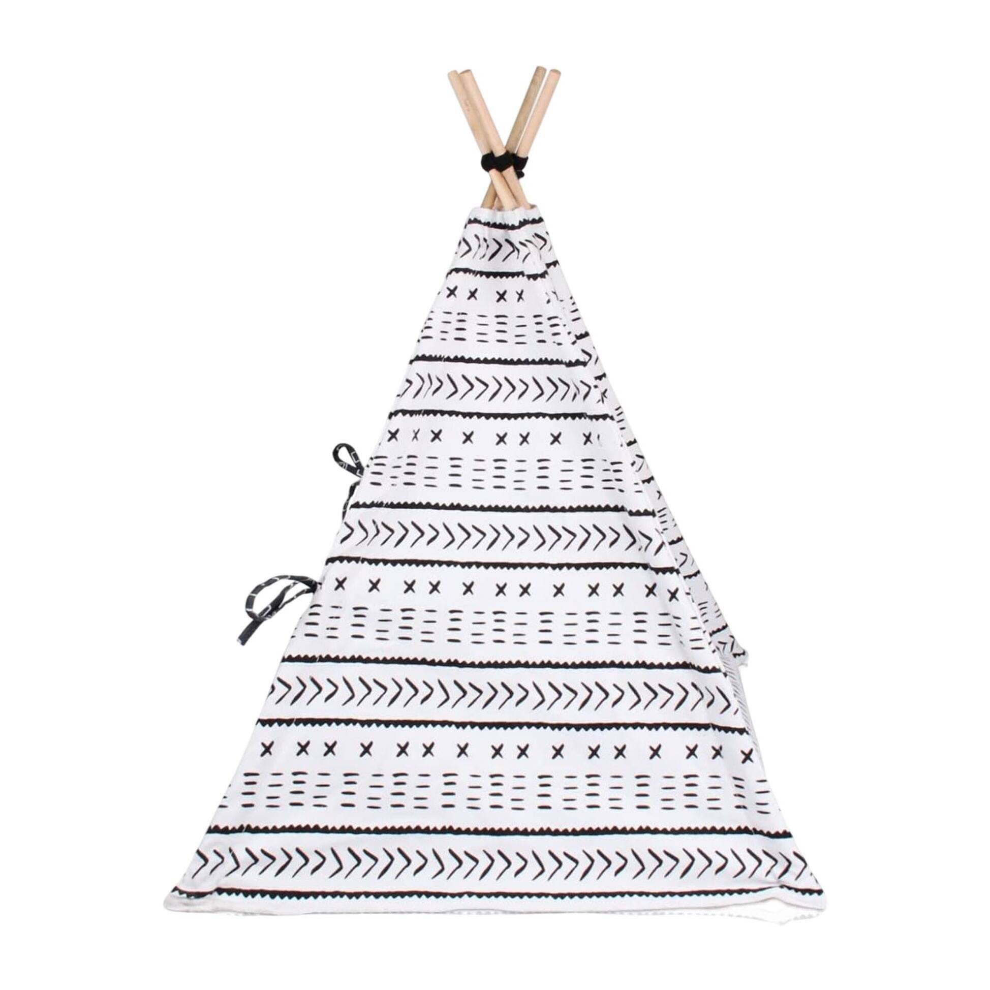 Well Home Carpa-Tipi para mascotas de lona 56x56x74cm