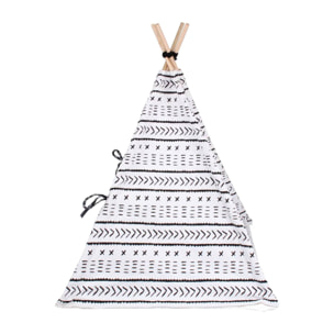 Well Home Carpa-Tipi para mascotas de lona 56x56x74cm