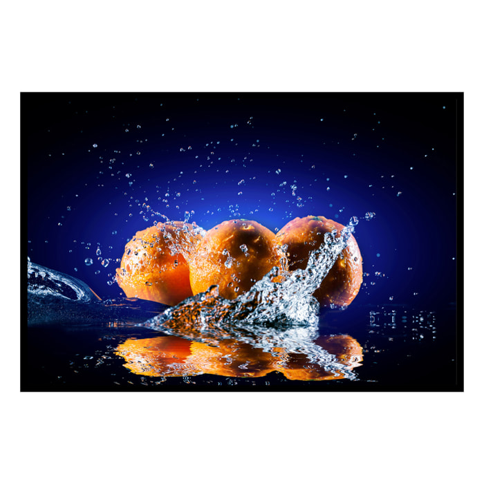 Affiche encadrée fruits éclaboussés Affiche + cadre en métal - Noir