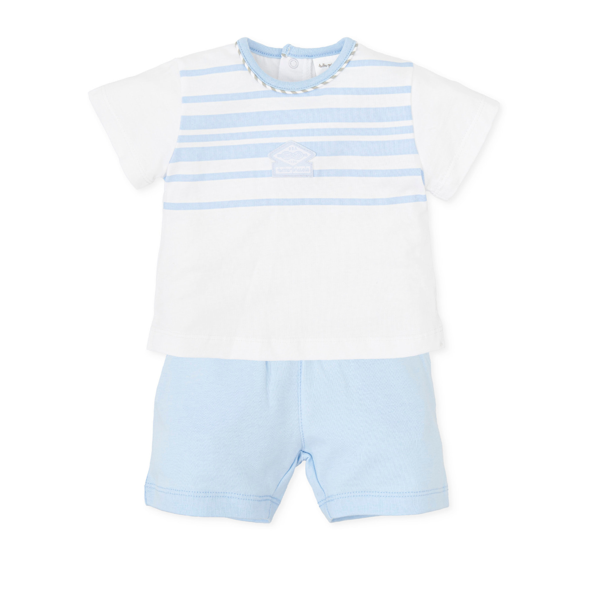 Conjunto 2 pzas- - Blanco celeste