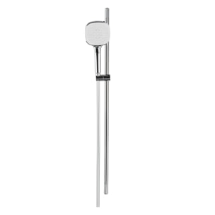 Ensemble de douche 3 fonctions aux lignes arrondies - chrome brillant - garantie 5 ans - 80 cm - chrome