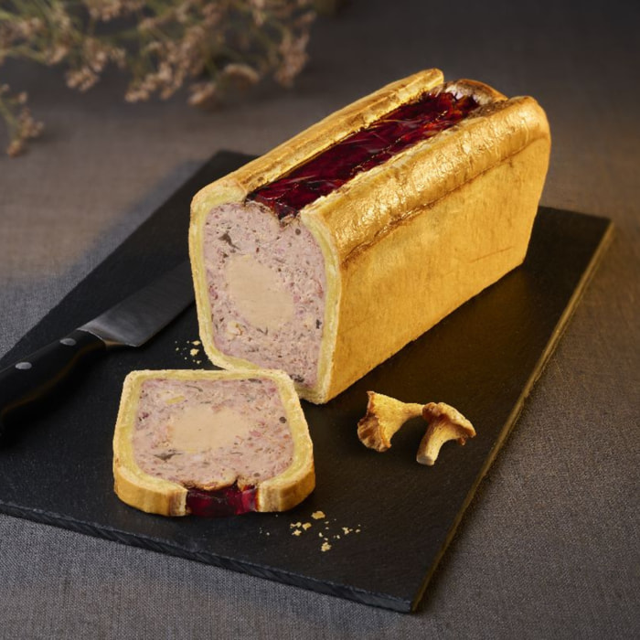 Pâté en croute foie canard girolles - 1,8kg - France