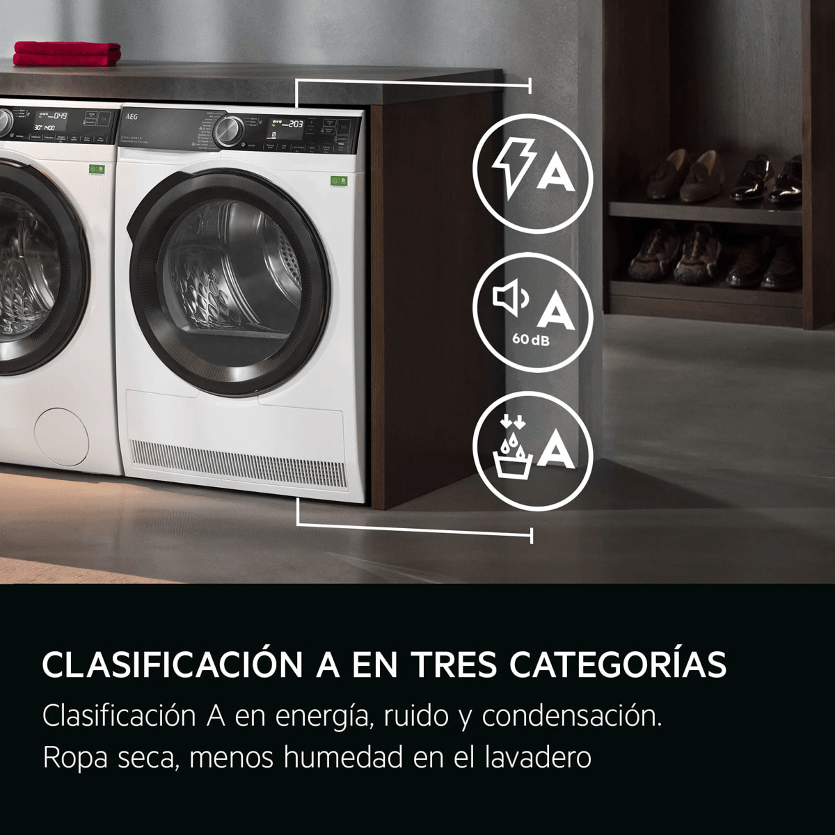 AEG Secadora con Bomba de Calor Serie 9000X AbsoluteCare® Pro de 9 kg TR959V6PBC