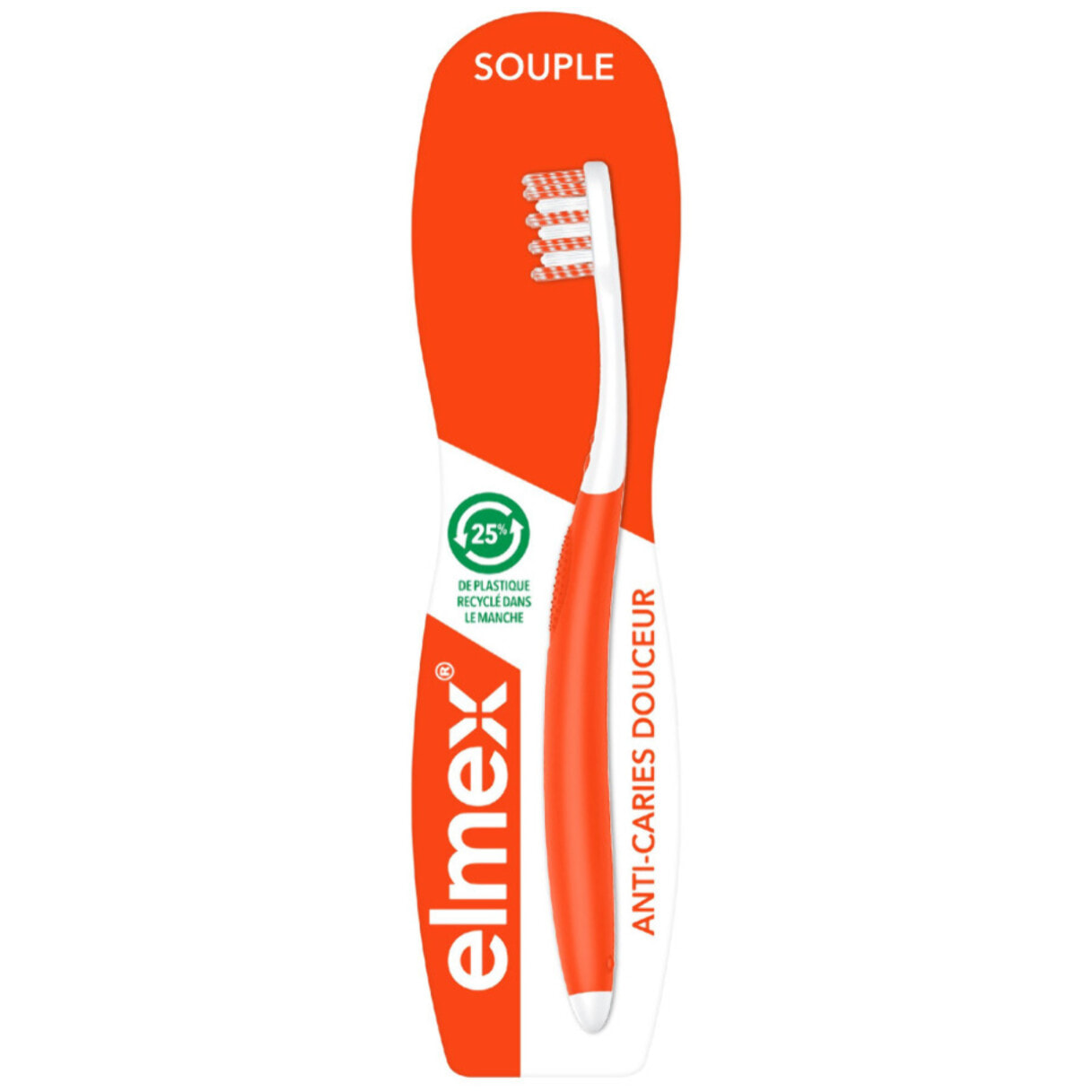 Pack de 6 - elmex - Brosse à Dents Manuelle Souple Anti-Caries Douceur