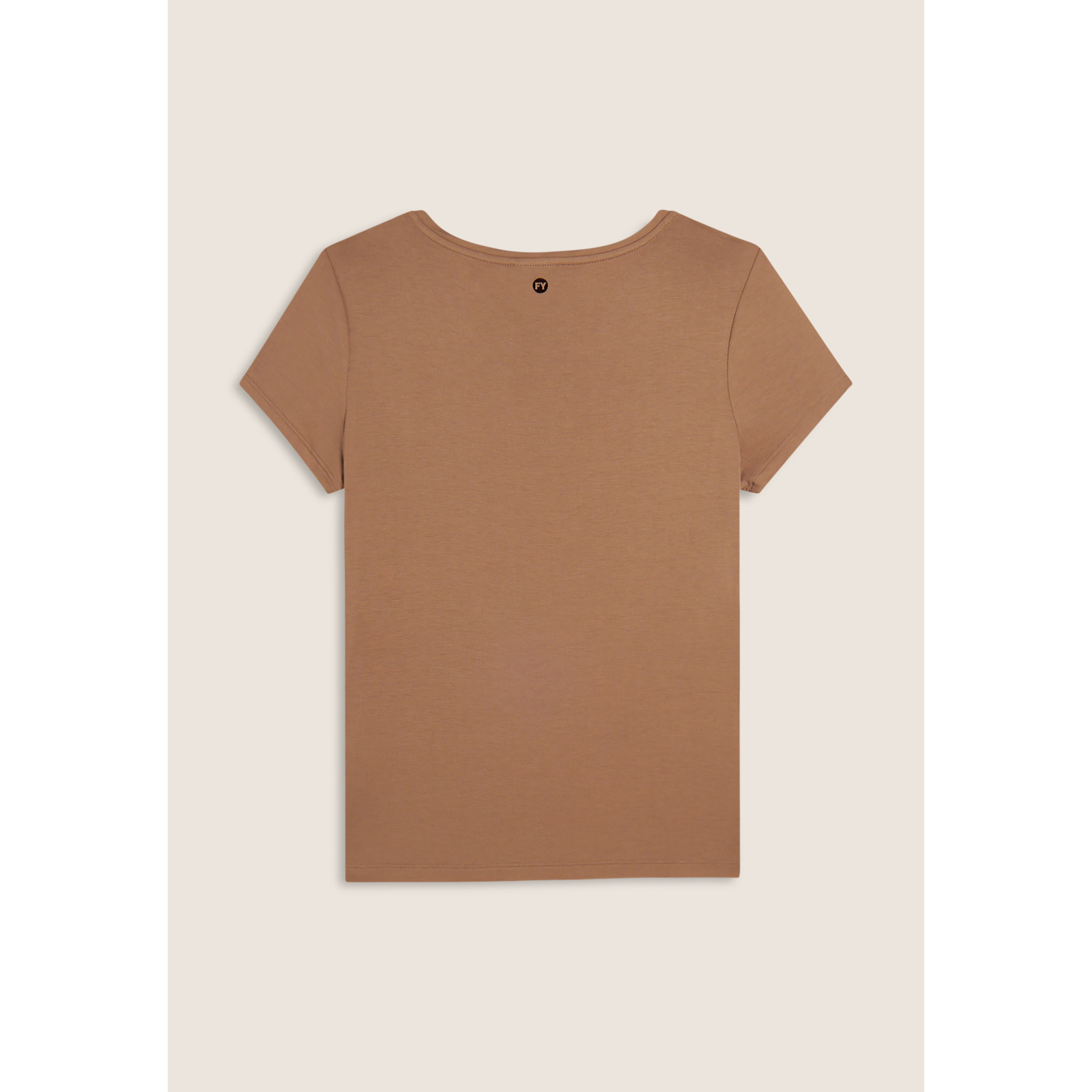 T-shirt donna stampa animalier e strass