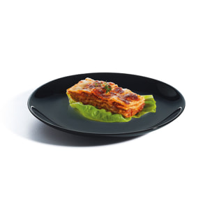 6 platos de postre negros 19 cm Diwali - Luminarc
