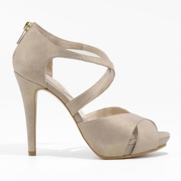 SANDALIAS DE NOVIA DORADAS GOYA