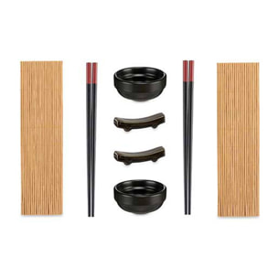 Set sushi ceramica y bambu 8 piezas colección kinvara