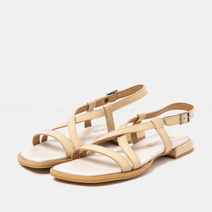 Sandalias 2001 NAPPA SHINNY CHAMPAGNE / BERGAMO color Champagne