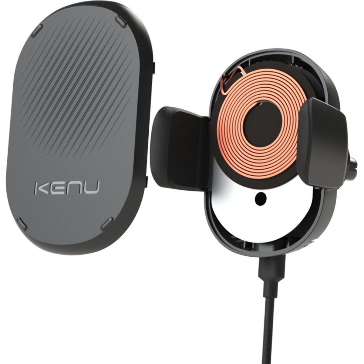 Support smartphone KENU Voiture Airframe Wireless Chargeur à ind