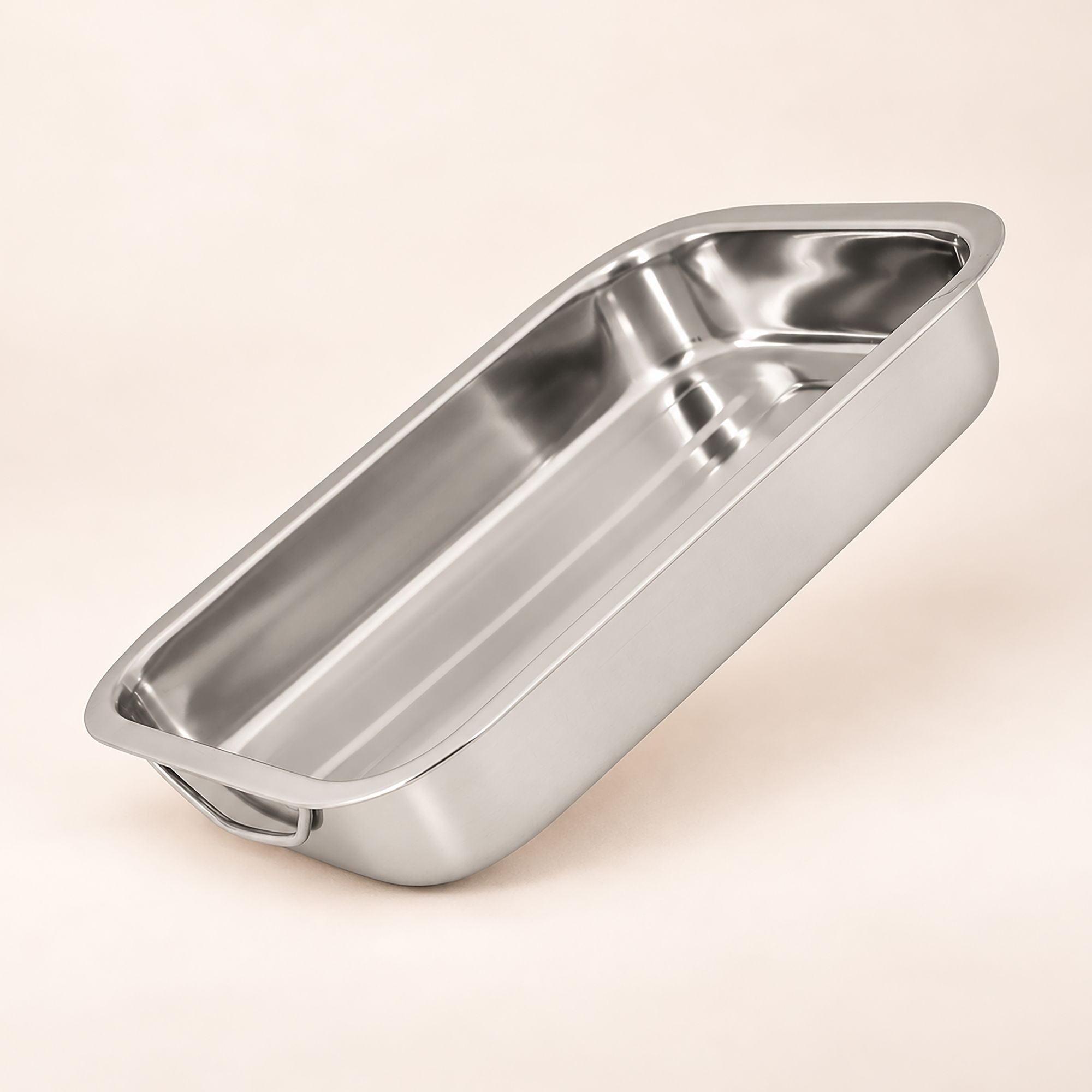 Plat à four rectangulaire en inox avec poignées 40x28cm HARRY