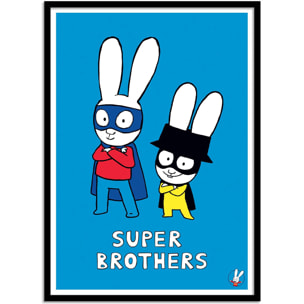 Affiche - Super Heroes Brothers - Simon Super Rabbit