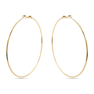 Pendientes de 70mm de diámetro acabado oro amarillo de 18k